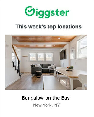 Giggster Media This Week's Top Locations